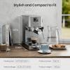 imageKismile Espresso Machines with Milk Frother Professional Espresso Coffee Machines with Removable Water Tank Cappuccino amp Latte Machine with Steam Frother for HomeStainless SteelStainless Steel