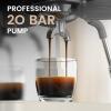 imageKismile Expresso Coffee Machines Coffee Maker with Grinder 20Bar Espresso Machine with Grinder Milk FrotherSteam Wand amp Tamping Tools for Cappuccino amp Latte