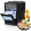imageKismile CrescentShaped Ice Maker Countertop 16pcs in 1015 Mins 265LBDay SelfCleaning Portable Ice Machine with LED Display Fast Ice Making for SeafoodHomeOfficeBar