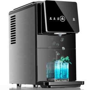 imageKismile Nugget Ice Maker Countertop 33LBS24H Fast Ice Making Soft Chewable Sonic Ice OneClick Operation SelfCleaning Intelligent Ice Maker with 18L Removable Water Tank for Home amp Office