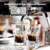 imageKismile 2026 Upgrade Espresso Machine with Grinder 20 Bar Expresso Coffee Machines with Milk Frother Expresso Machines for Home Removable Water Tank Perfect for Cappuccino LatteStainlessDual Boiler