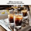 imageKismile 2026 Upgrade Espresso Machine with Grinder 20 Bar Expresso Coffee Machines with Milk Frother Expresso Machines for Home Removable Water Tank Perfect for Cappuccino LatteStainless