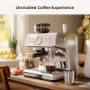 imageKismile 2026 Upgrade Espresso Machine with Grinder 20 Bar Expresso Coffee Machines with Milk Frother Expresso Machines for Home Removable Water Tank Perfect for Cappuccino LatteStainless