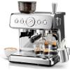 imageKismile 2026 Upgrade Espresso Machine with Grinder 20 Bar Expresso Coffee Machines with Milk Frother Expresso Machines for Home Removable Water Tank Perfect for Cappuccino LatteStainlessDual Boiler