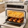 imageKismile 18QT Air Fryer Toaster Oven Combo 12in1 Countertop Convection Airfryer Oven Adjustable 70450 Temperature Bake Reheat amp Broil Fits 810 Pizza Complete Accessories Included BlackSilver