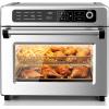 imageKismile 18QT Air Fryer Toaster Oven Combo 12in1 Countertop Convection Airfryer Oven Adjustable 70450 Temperature Bake Reheat amp Broil Fits 810 Pizza Complete Accessories Included BlackSilver