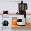 imageKismile 300W Cold Press Juicer 54 Wide Feed Chute Slow Masticating Juicer Machines Vegetable and Fruit Electric Juicers Juice Maker with Reverse Function Stainless Steel Juicer Easy to CleanBlackSilver