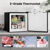 imageKismile Compact Upright Mini Freezer 12Cuft Red Design with Handle amp Shelves 3 Adjustable Thermostat Quiet Operation for Home amp OfficeBlack