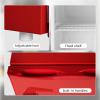 imageKismile Compact Upright Mini Freezer 12Cuft Red Design with Handle amp Shelves 3 Adjustable Thermostat Quiet Operation for Home amp OfficeRed