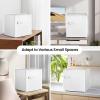 imageKismile Compact Upright Mini Freezer 12Cuft Red Design with Handle amp Shelves 3 Adjustable Thermostat Quiet Operation for Home amp OfficeWhite
