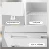 imageKismile Compact Upright Mini Freezer 12Cuft Red Design with Handle amp Shelves 3 Adjustable Thermostat Quiet Operation for Home amp OfficeWhite