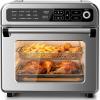 imageKismile 18QT Air Fryer Toaster Oven Combo 12in1 Countertop Convection Airfryer Oven Adjustable 70450 Temperature Bake Reheat amp Broil Fits 810 Pizza Complete Accessories Included BlackSilver