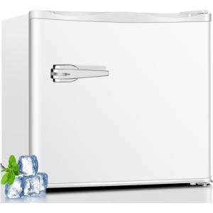 imageKismile Compact Upright Mini Freezer 12Cuft Red Design with Handle amp Shelves 3 Adjustable Thermostat Quiet Operation for Home amp OfficeWhite
